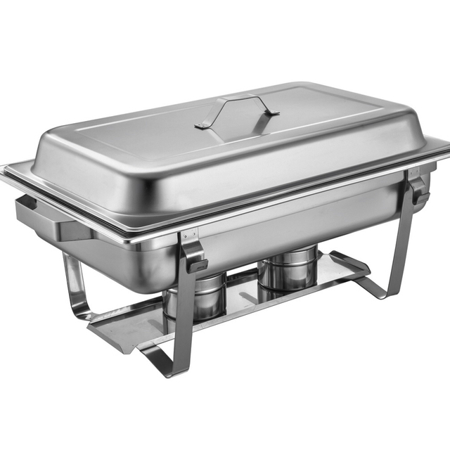 Alimento económico Calentador de acero inoxidable Chafing plato
