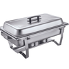 Equipo Hotel Buffet de plato de acero inoxidable de acero inoxidable.