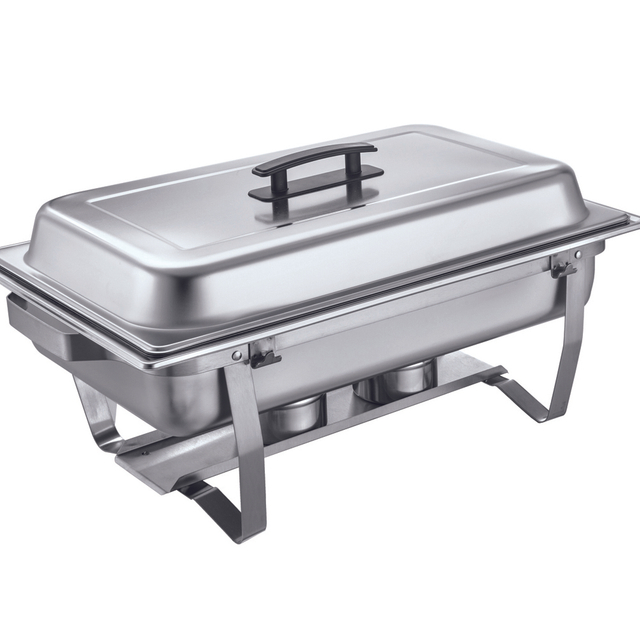 Equipo Hotel Buffet de plato de acero inoxidable de acero inoxidable.