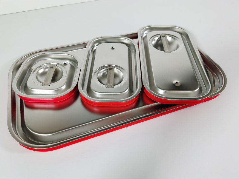 Cubierta estándar de acero inoxidable Silicone GN Pan tapa de tapa de tapa para restaurante hotel