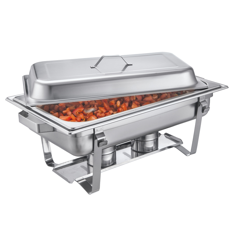 Alimento económico Calentador de acero inoxidable Chafing plato