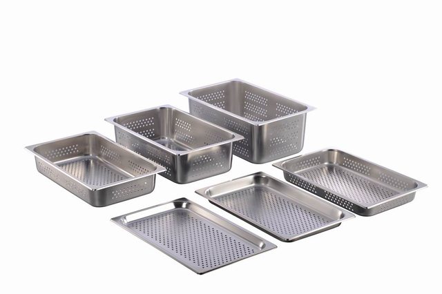 Cacerola de mesa de vapor con perforado